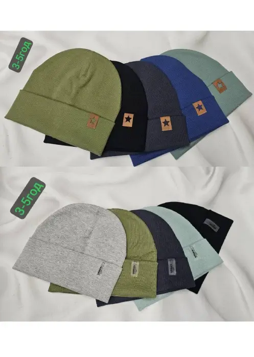 Шапка для мальчика весенняя тонкая (р-р 50-54)