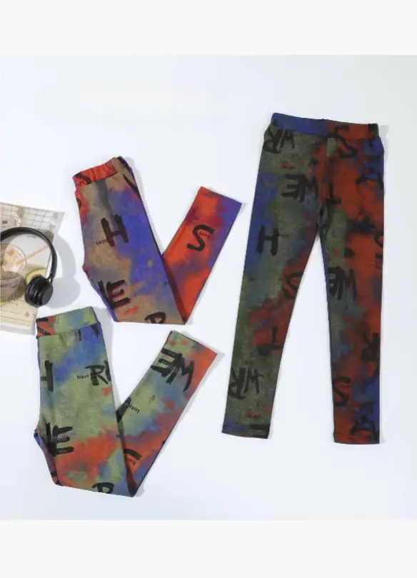 Лосины с принтом для девочки (р-р 120-160)