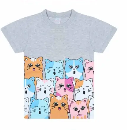 Футболка для девочки с принтом (р-р 4-8 лет)