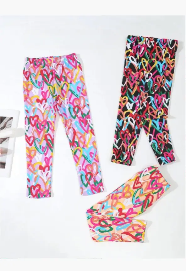 Лосины с принтом для девочки (р-р 100-140)