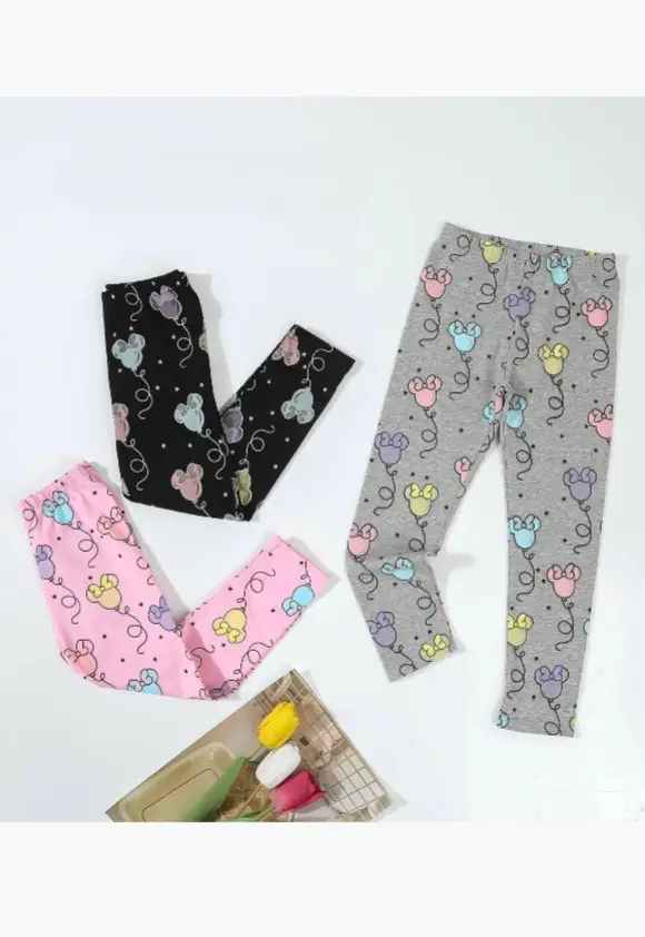 Лосины с принтом для девочки (р-р 100-140)
