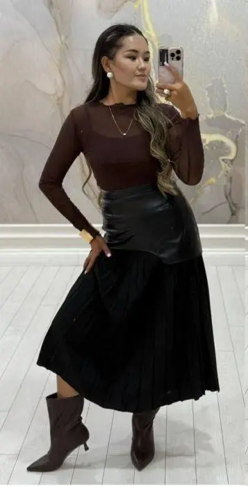 Комплект- двойка водолазка и топ р-р 42-48