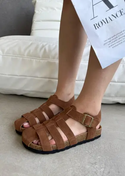 Женские сандалии из эко замши (р-р 36-41)