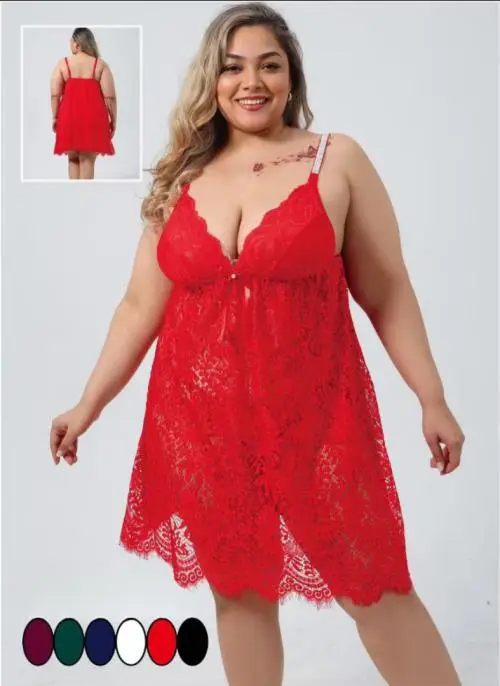 Пеньюар кружевной (XXL-XXXL)