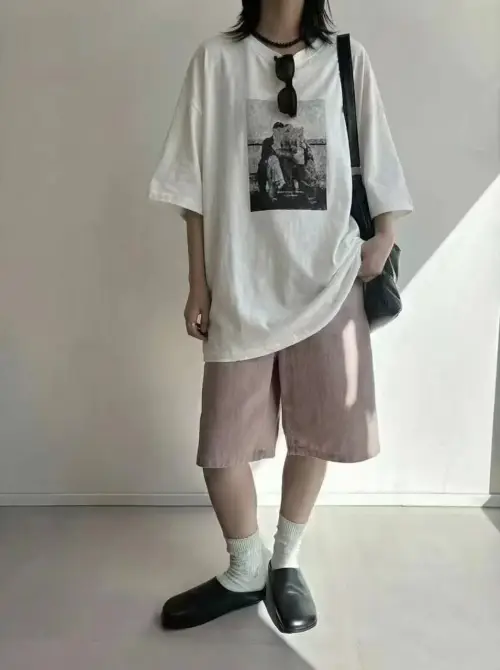 Футболка свободная женская с принтом (р-р единый 42-48)