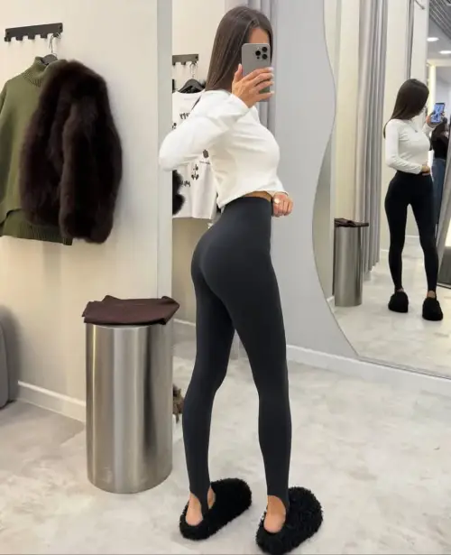 Лосины со штрипками женские (р-р 42-48)