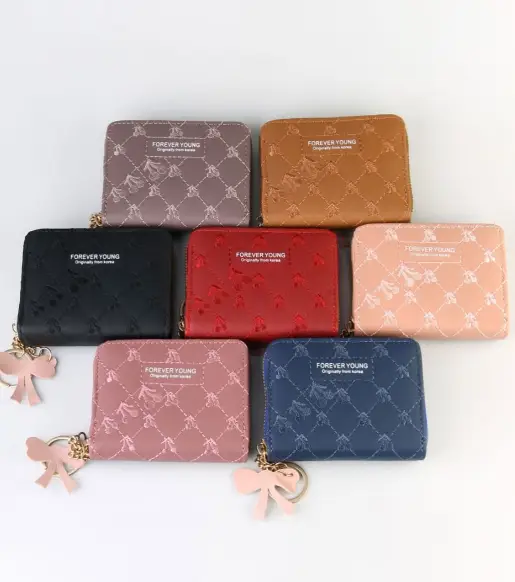 Кошелек женский маленький на молнии