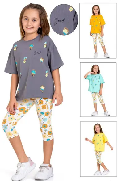 Детский костюм для девочки с бриджами (5-8 лет)