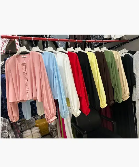 Блузка шифоновая женская укороченная (р-р 42-44)