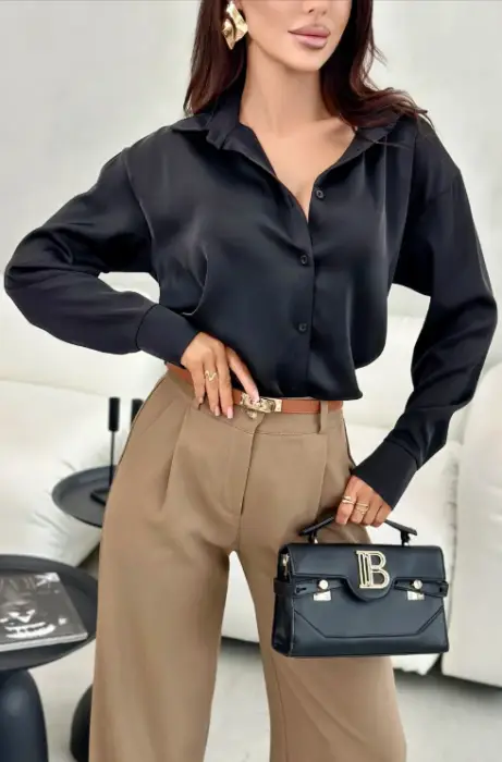 Блузка женская шёлковая (р-р 42-48)