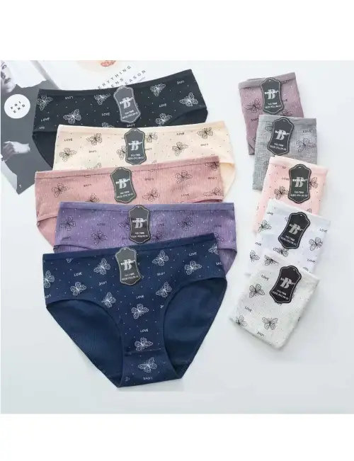 Трусы с бабочками женские р-р 46-52