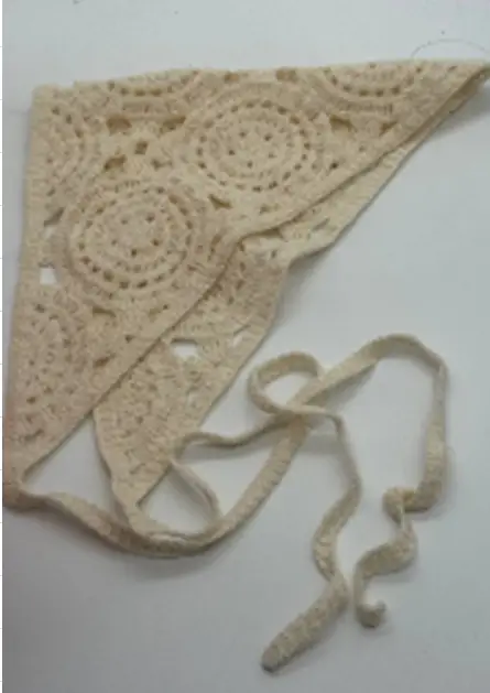 Косынка женская вязаная кружевная (р-р 56-58)