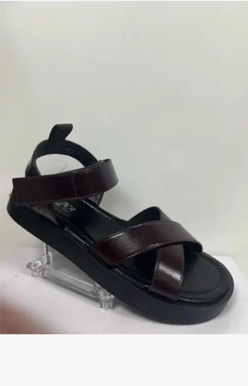 Сандалии кожаные на липучке женские (р-р 36-41)