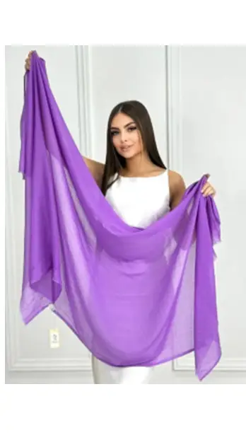 Шарф палантин тонкий однотонный (р-р 80*190)