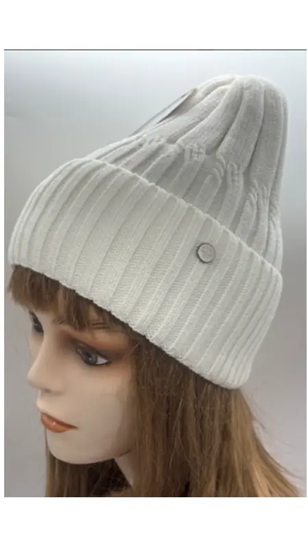 Шапка осенняя-весенняя женская вязаная (р-р 55-58)