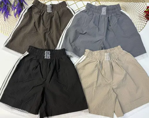 Детские шорты с гипюровой вставкой (р-р 34-42)