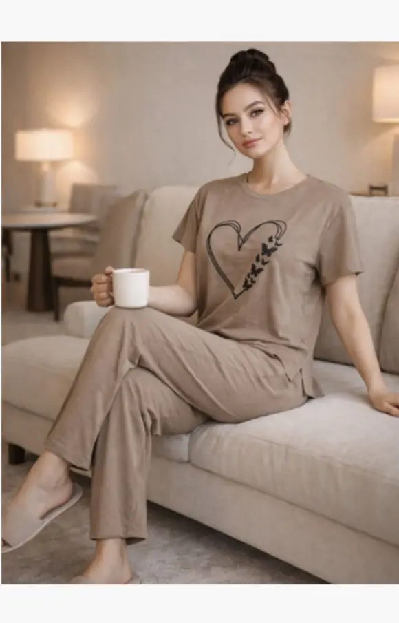 Комплект домашний: футболка и брюки (р-р 50-60)