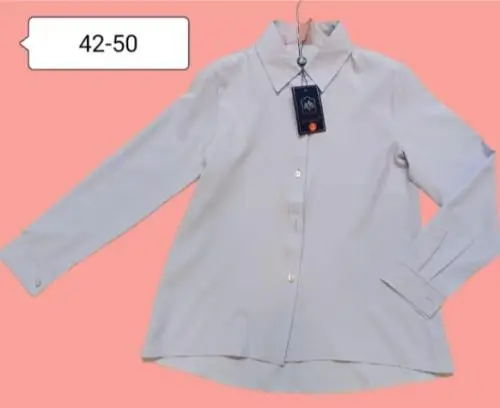 Классическая рубашка- блузка женская ( р-р 42-50)
