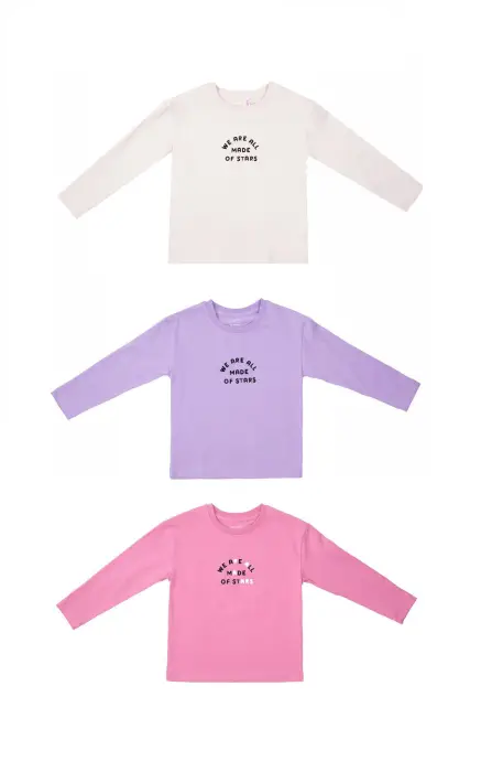 Лонгслив для девочки (рост 104-116)