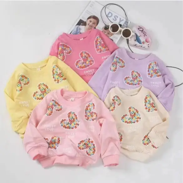 Свитшот-толстовка на девочку цветная (1-4 г)