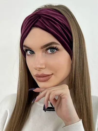 Женская повязка велюровая 
