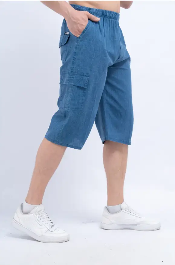 Бриджи льняные мужские летние (р-р 6XL-10XL)