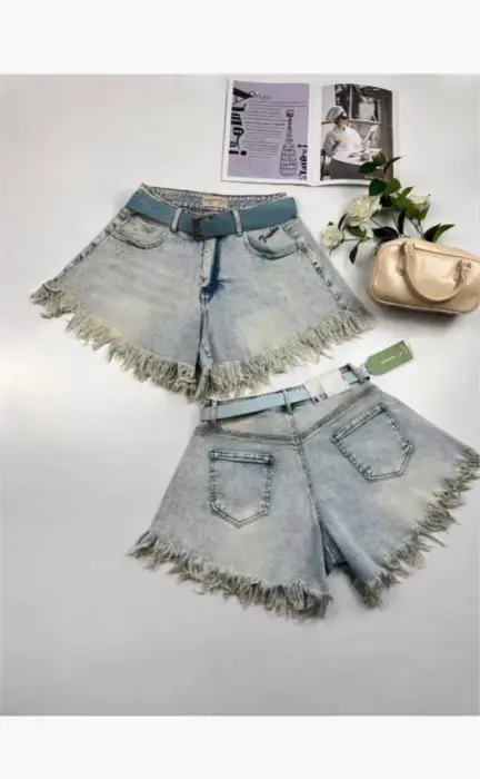 Шорты джинсовые с бахромой женские (р-р 25-30)