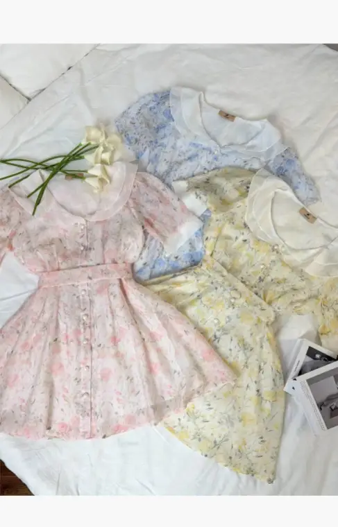 Платье с цветочным принтом мини женское (р-р 42-44)