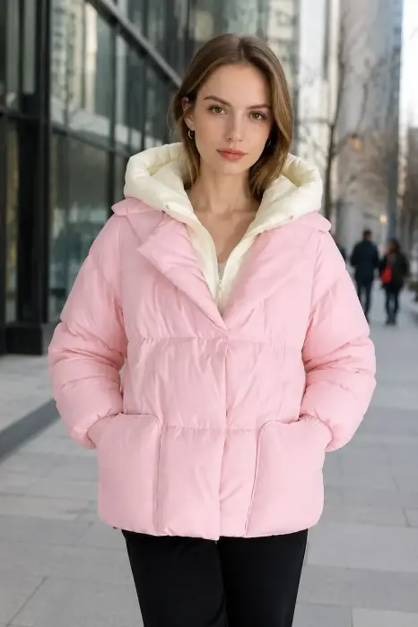 Куртка демисезонная с капюшоном женская (р-р M-XL)