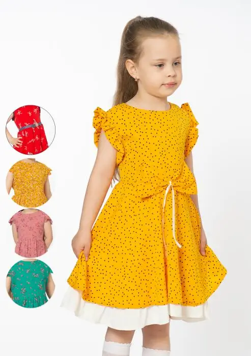 Платье "Принт" для девочки (1-6 лет)
