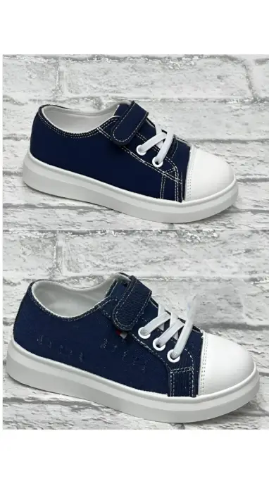 Кеды на липучке детские для мальчика р-р 25-30