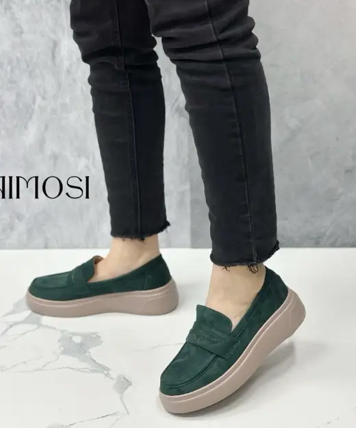 Женские лоферы на высокой подошве (р-р 36-40)