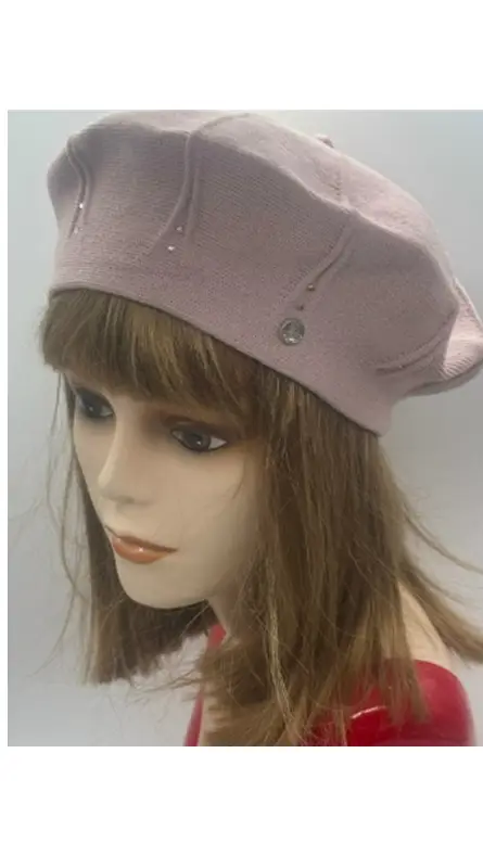 Берет женский- однослойная вязка (р-р 55-58)