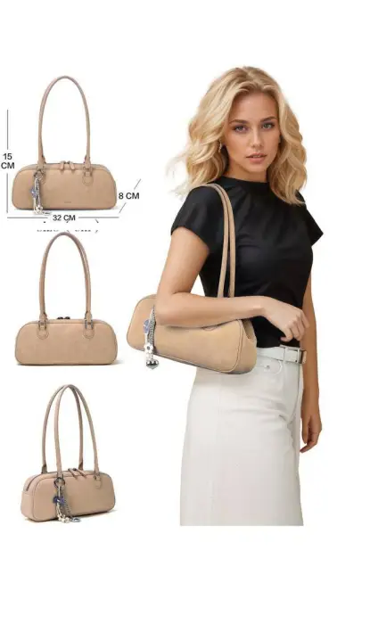 Сумка-багет замшевая р-р 15*32*8