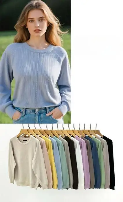 Свитер женский в рубчик р-р 48-50