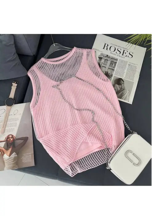 Топ в сетку женский (р-р единый 42-48)