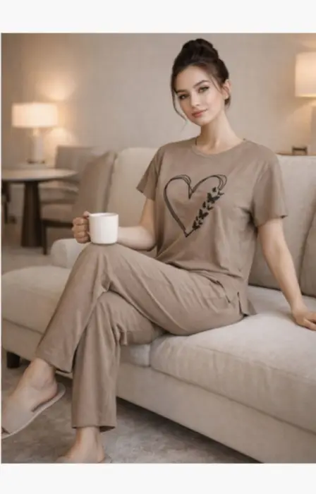 Комплект домашний: футболка и брюки (р-р 50-60)