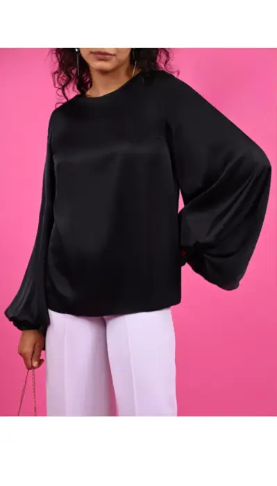 Блузка- туника шёлковая (р-р 42-48)