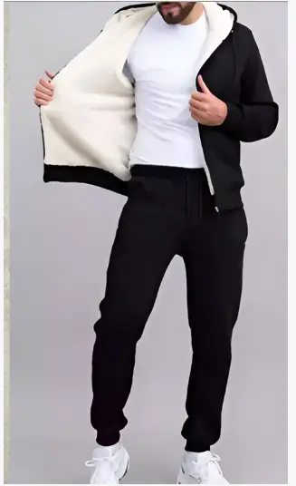 Костюм мужской спортивный тёплый на молнии (р-р L-4XL)