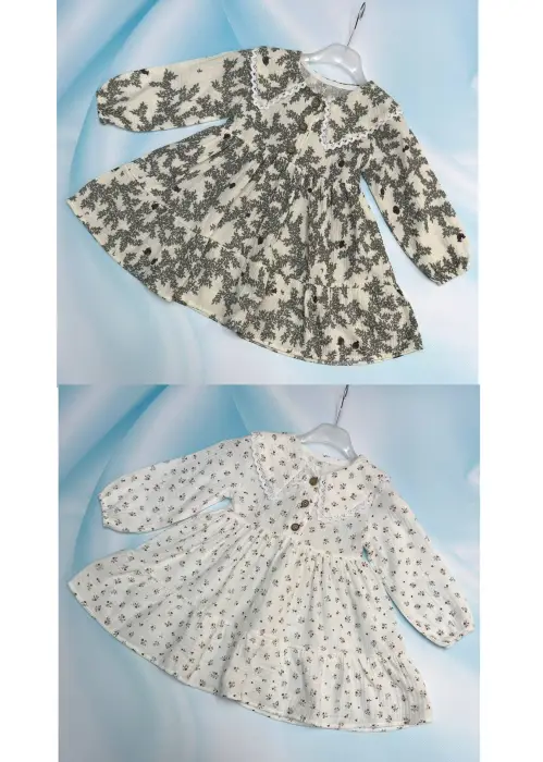 Платье муслиновое с воротником р-р 28-34