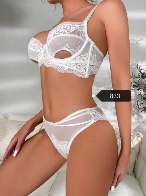Белье женское комплект кружевной , с косточкой ( 80-95 ВС)