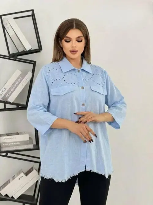 Рубашка с бахромой женская (р-р 52-58)