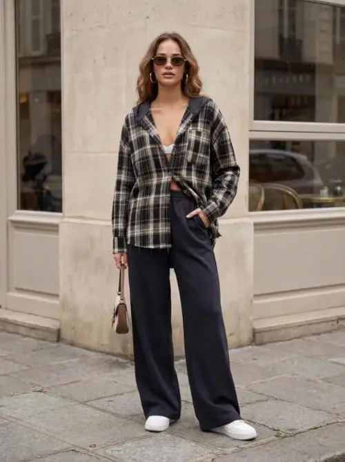 Костюм двойка женский: рубашка с капюшоном+брюки (р-р 42-44)