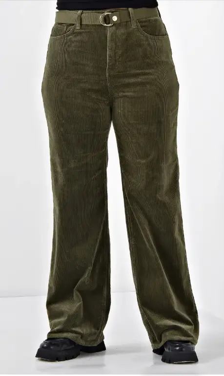 Брюки вельветовые широкие женские (р-р 25-30)