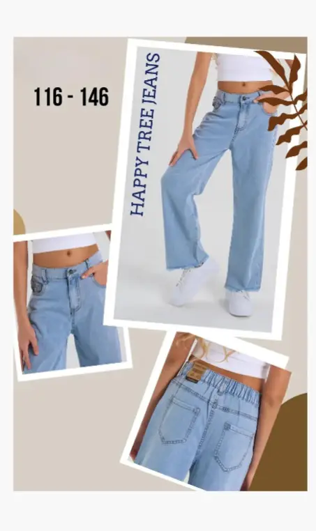 Джинсы палаццо для девочки (р-р 116-146)