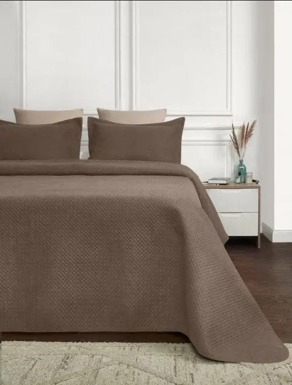 Велюровое покрывало 240*260 с наволочками 50*70