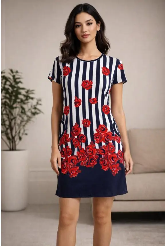 Туника удлинённая домашняя женская р-р 50-60