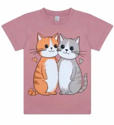 Футболка для девочки с принтом (р-р 4-8 лет)