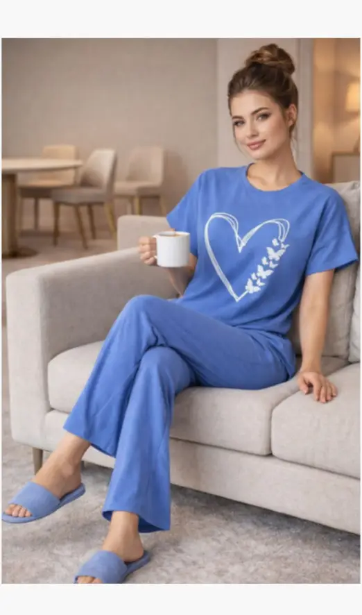 Комплект домашний: футболка и брюки (р-р 50-60)