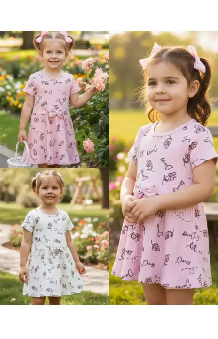 Платье лапша трикотажное для девочки (р-р 1-4 лет)